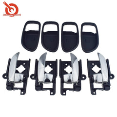 Front Rear LH RH Inside Inner Door Handle & Bezel 8pcs For 07-10 Hyundai Elantra 6B93BC-57