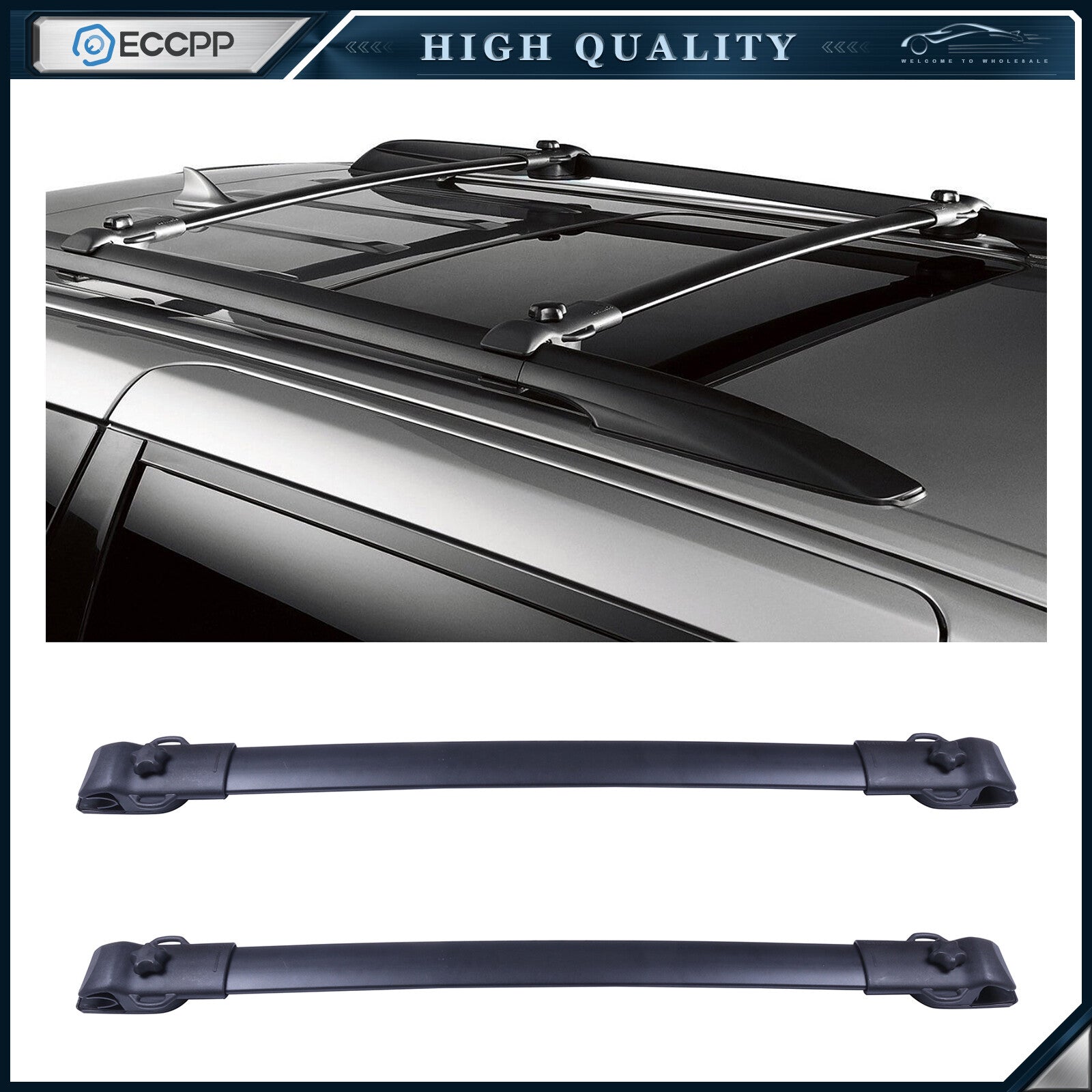 Roof Rack Cross Bars For 2011-2020 Toyota Sienna Luggage Carrier 2PCS 6B93BC-57