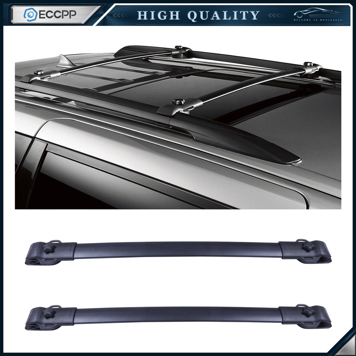 Roof Rack Cross Bars For 2011-2020 Toyota Sienna Luggage Carrier 2PCS 6B93BC-57