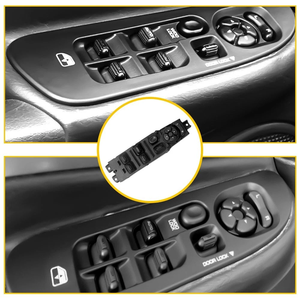 Master Power Switch Door Window Fits 1997-2001 Cherokee Sport Jeep 12+8 Pin Auto 6B93BC-57