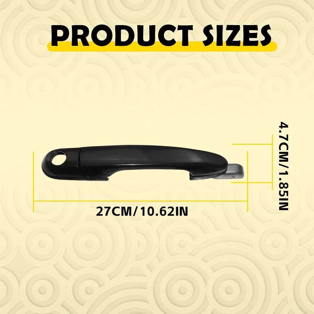 Front Right Black Exterior Door Handle For Hyundai Tucson 2005-09 HY1311108 EOA 6B93BC-57
