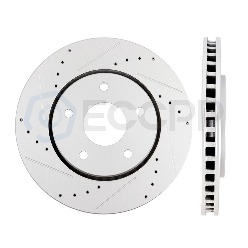 Front Suspension Wheel Hub Bearing + Brake Rotor Pad For 2008-2016 Grand Caravan 6B93BC-57