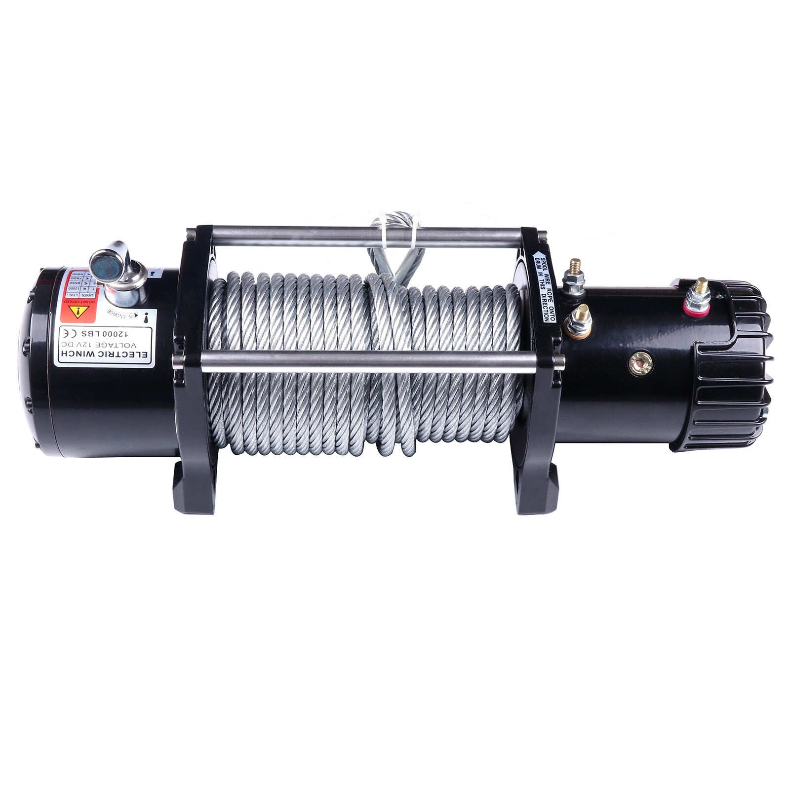 For 1960-2018 Toyota 12000LBS Steel Rope Off Road 4WD 12V Electric Winch Towing 6B93BC-57