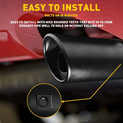Rear Muffler Exhaust Tail Pipe Tip Cover for Honda 2008-2016 Accord Sedan Steel 6B93BC-57