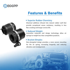 Front Pair Air Suspension Bags For Ford Expedition Lincoln Navigator 2003-2006 6B93BC-57