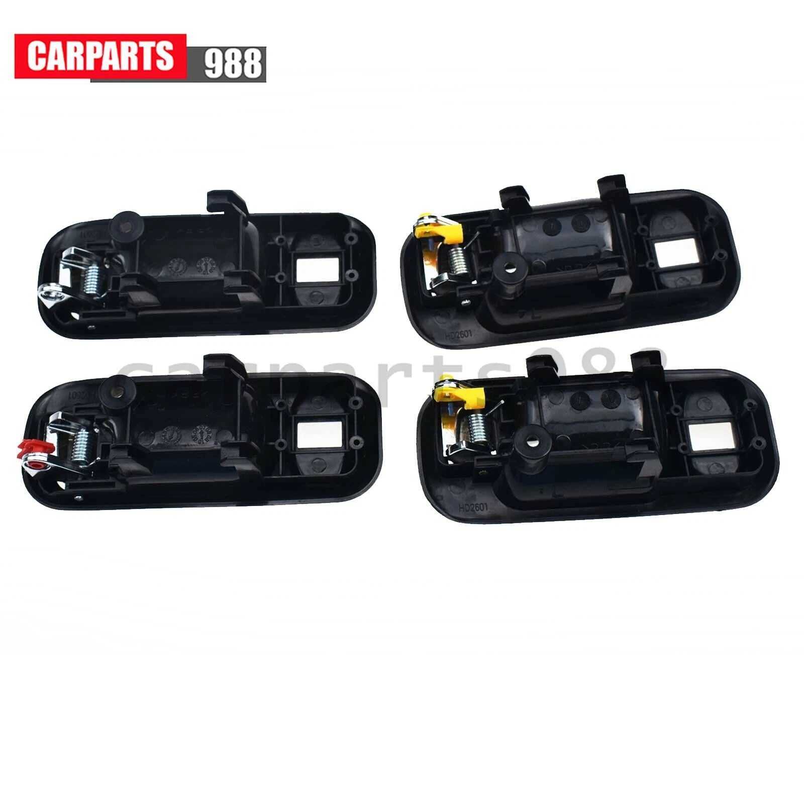 Inside Door Handle Front / Rear LH / RH for Honda CRV 1997-2001 Black & Chrome 6B93BC-57