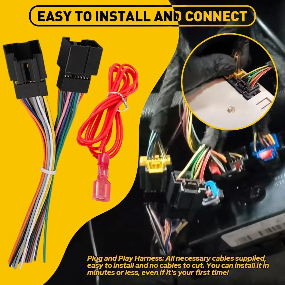 Car Radio Stereo Wiring Harness For 2007-2013 Chevy Silverado 1500 2500 A US 6B93BC-57