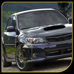 2X For 2008-2014 Subaru WRX STi Front Bumper Side Air Vents Corner Cover Black A 6B93BC-57