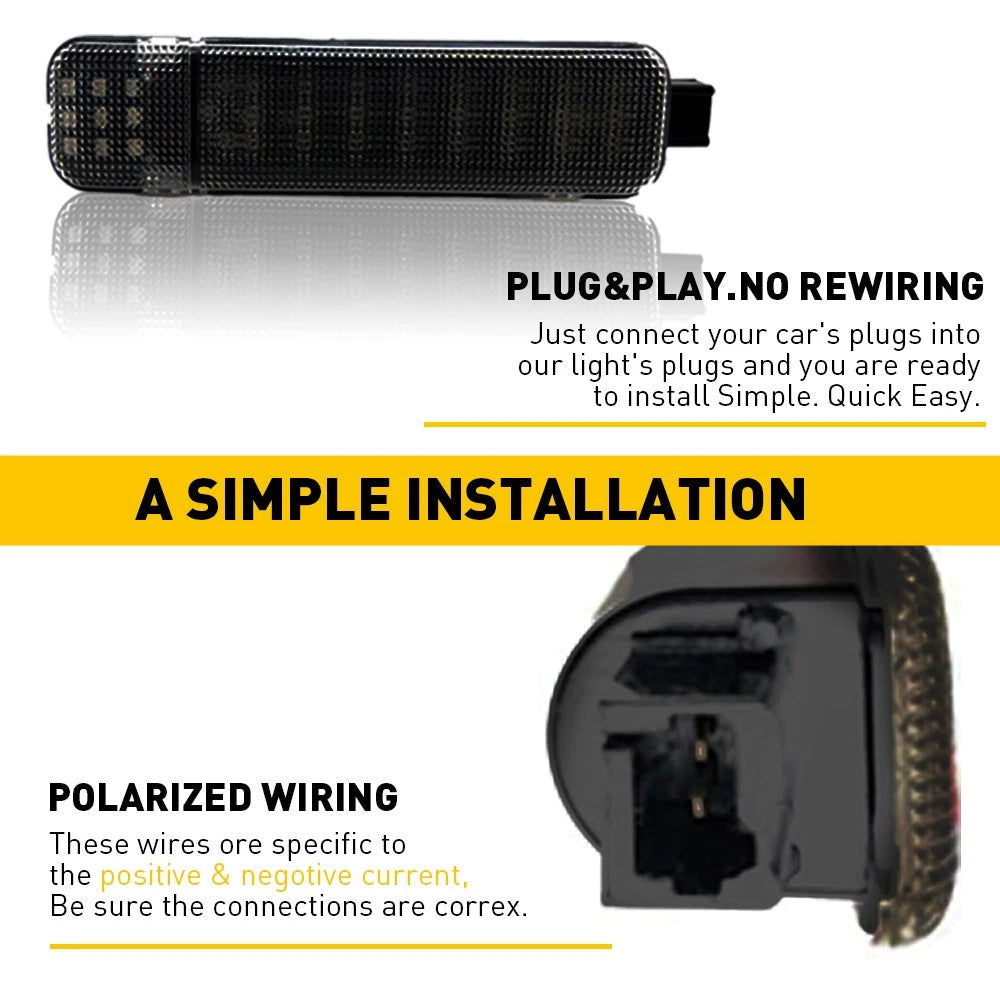 Smoked Door LED Courtesy Lights For Chevy Silverado Suburban Tahoe Sierra Yukon 6B93BC-57