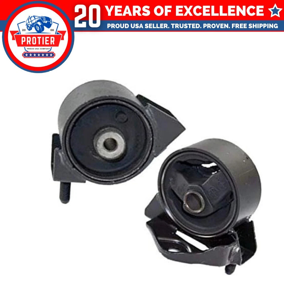 Front & Rear Motor Mount Set for 1999-2000 Hyundai Elantra 2.0L for Auto 2PCS 6B93BC-57