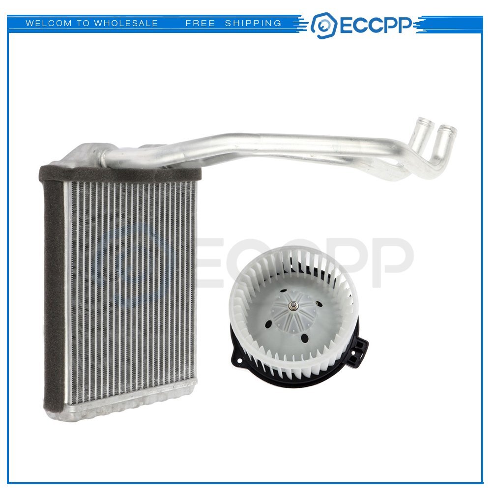 HVAC Blower Motor & Heater Core Kit For 1999 2000-2001 Jeep Grand Cherokee Front 6B93BC-57