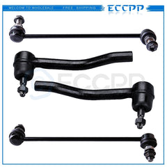 Suspension 4pcs Front Sway Bar Links Outer Tie Rods For 2007-2012 Nissan Altima