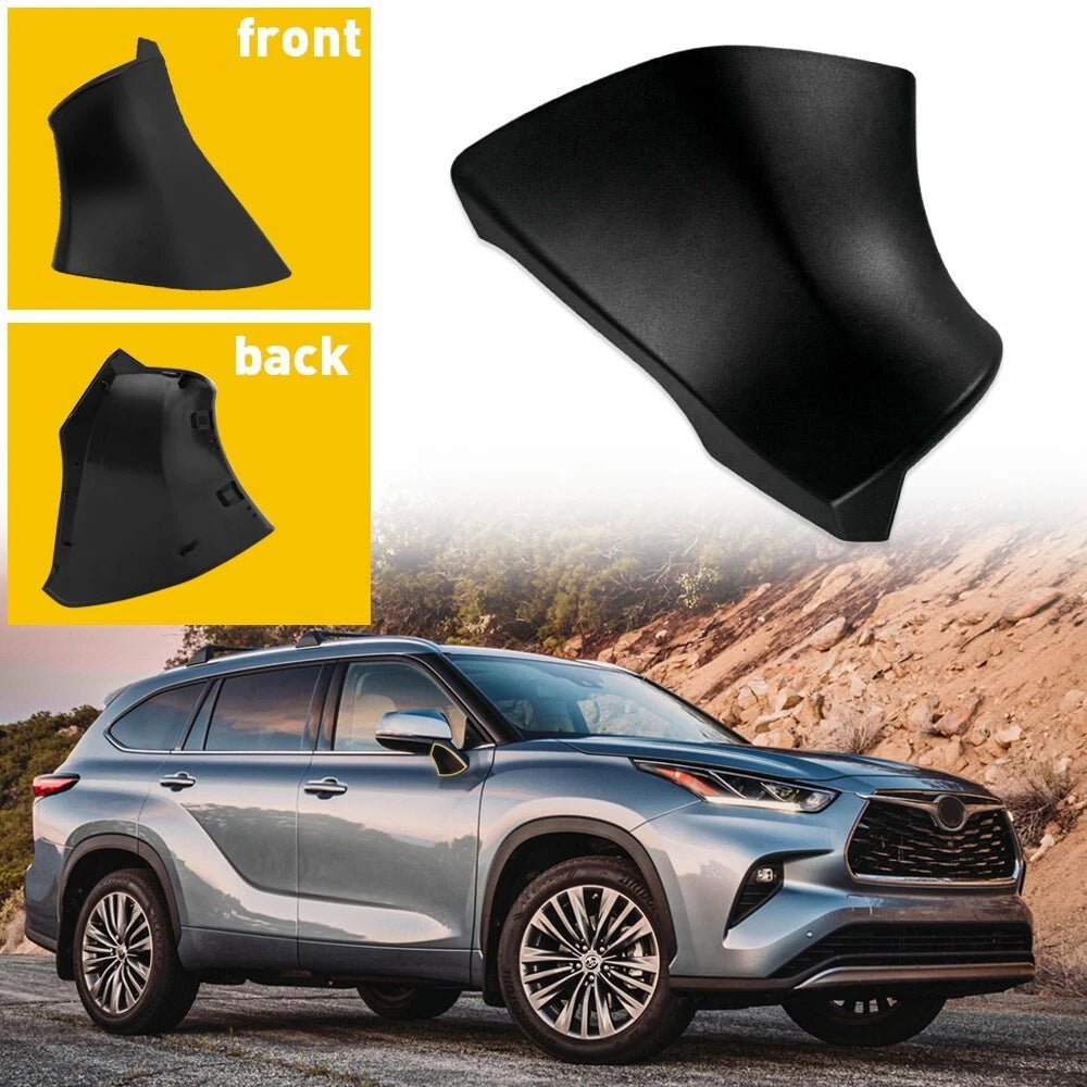 Black Side Right Mirror Triangle Base Cover For Toyota Highlander 2020 2021 2022 6B93BC-57