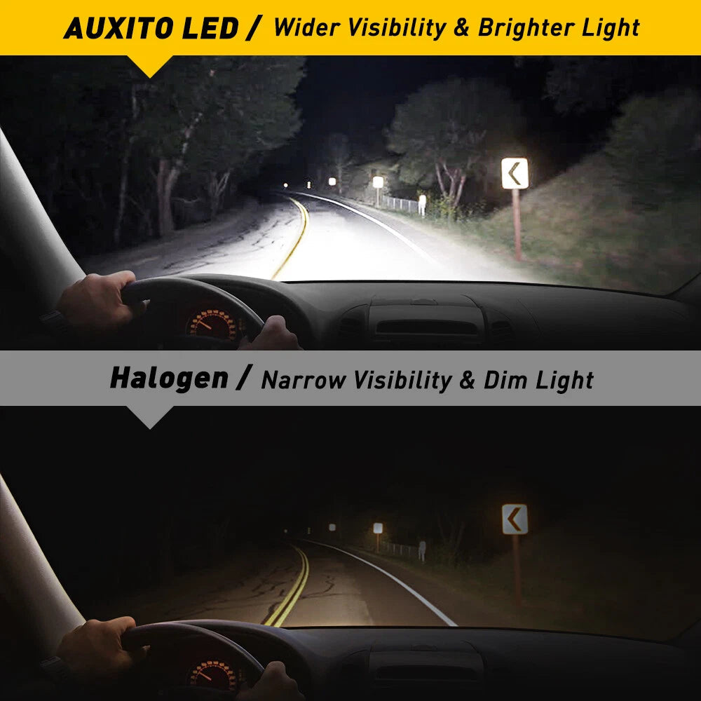 AUXITO H13 9008 LED Headlight Bulb High Low Beam White Light Canbus 6500K CANBUS AUXITO