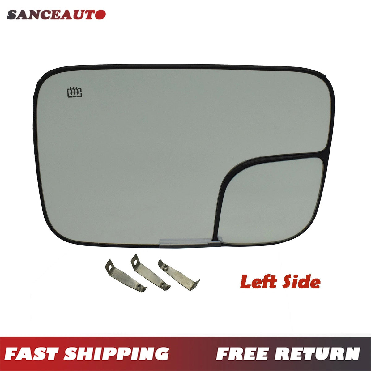 Left Driver Mirror Glass Heated For Dodge Ram 1500 2500 3500 2005-2009 5161011AA 6B93BC-57