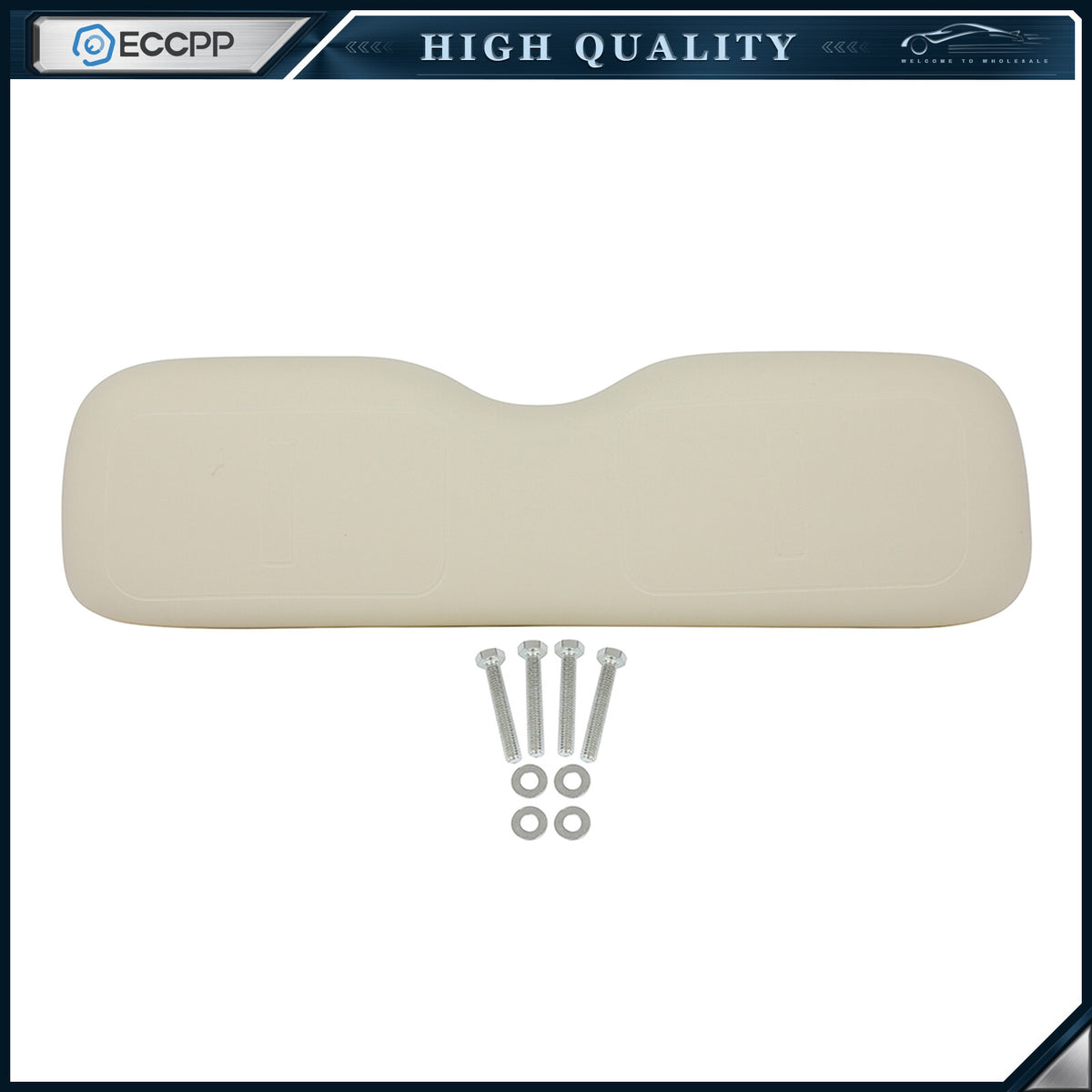 For EZGO TXT White Golf Cart Front Backrest Eco-friendly leather