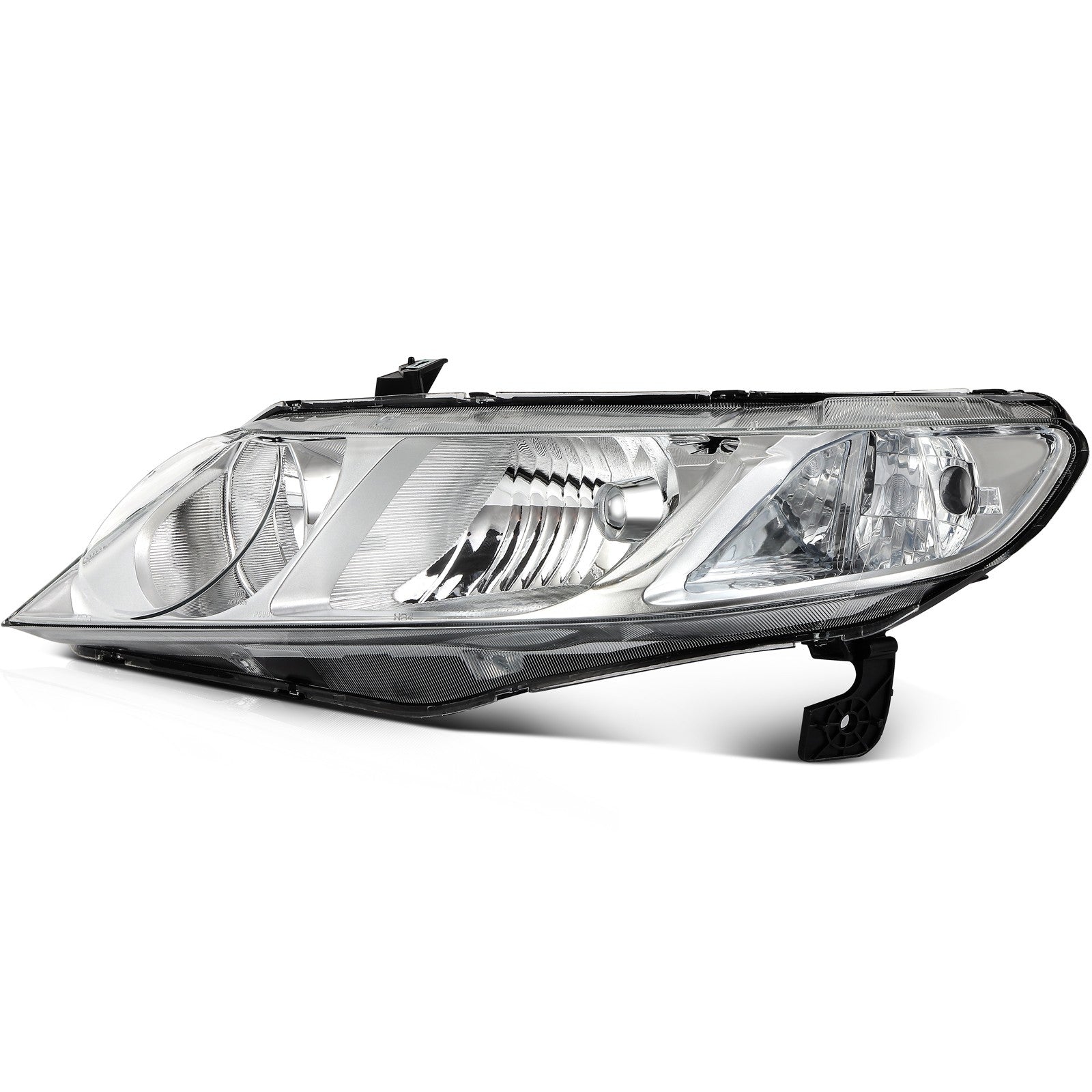 Pair Kit Halogen Headlights Assembly For 2006-2011 Honda Civic 1.8L 2.0L Chrome 6B93BC-57