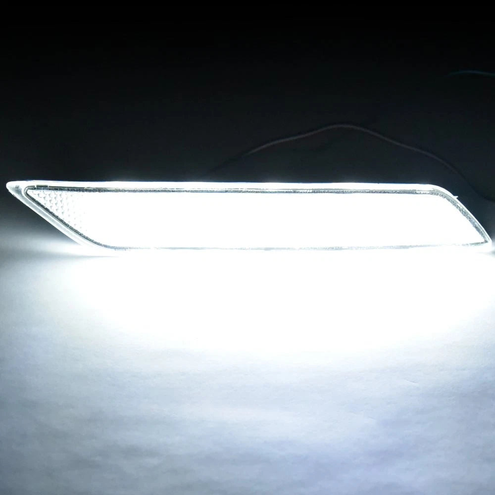 For 2013-2015 Honda Civic Sedan White Lens LED Rear Bumper Reflector Brake Light 6B93BC-57