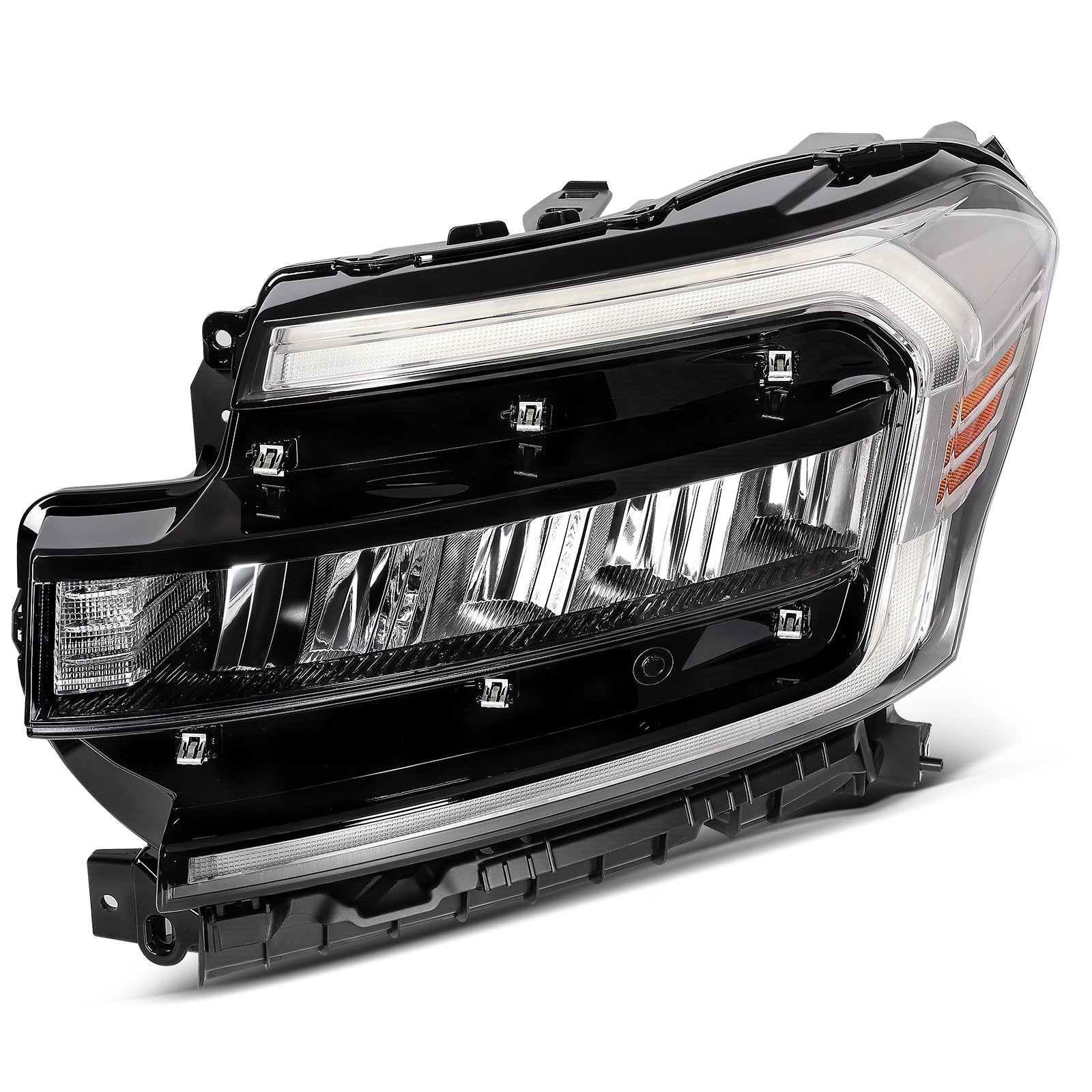 Pair Kit Full LED Headlights Assembly For 2022-2024 Ford Expedition 3.5L Chrome 6B93BC-57