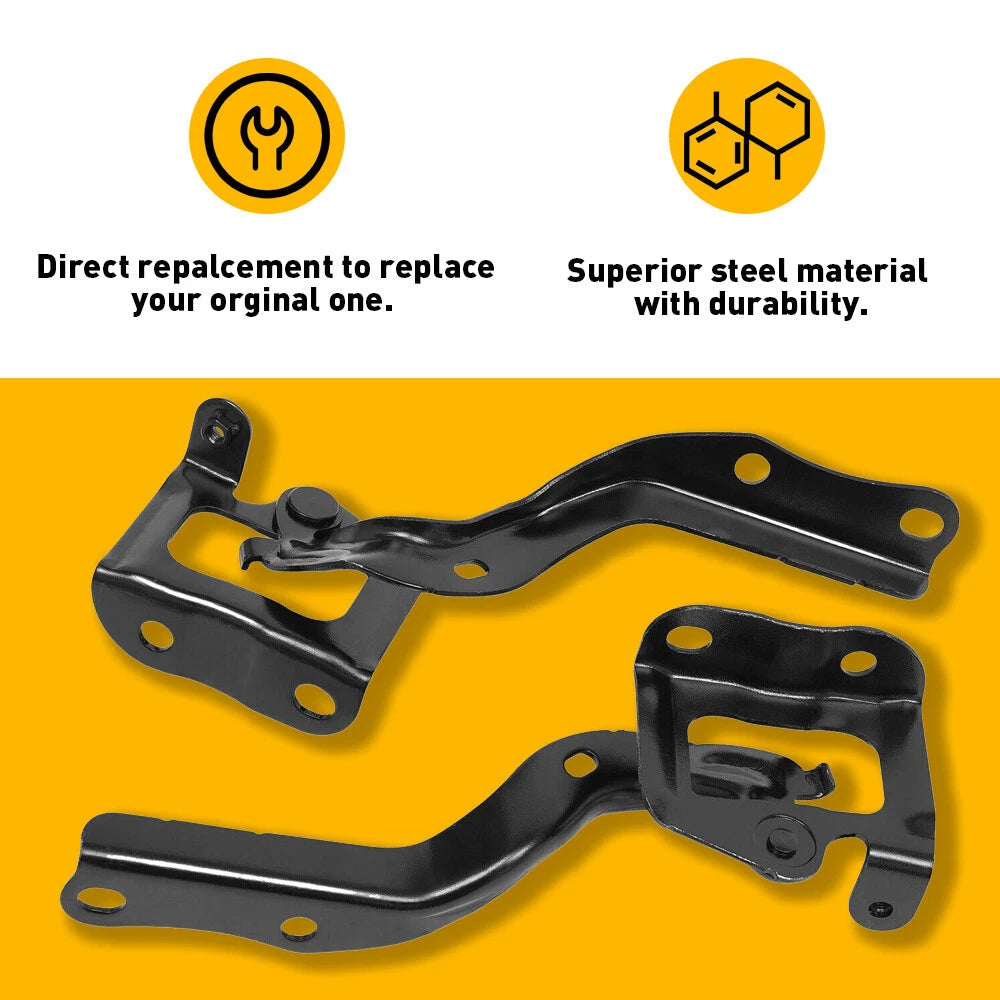 Set of 2 Hood Hinges Driver & Passenger Side LH RH for Toyota Prius C Pair 6B93BC-57