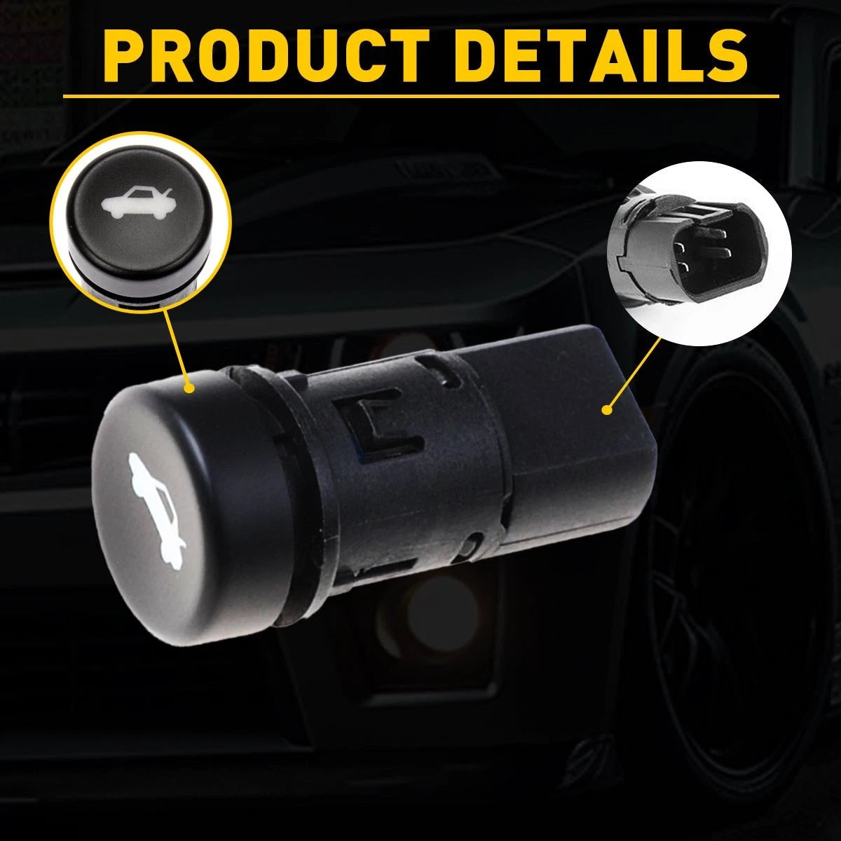 Trunk Release Lock Switch Button for 2010-2015 Chevy Camaro 3.6L 6.2L 7.0L EOA 6B93BC-57