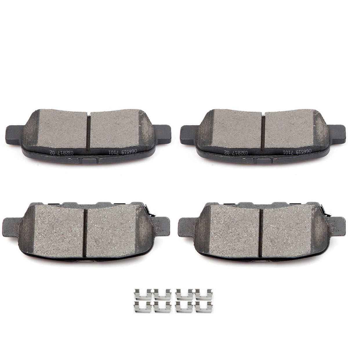 Rear Slotted Ceramic Brake Pads 4PCS for Nissan Murano Pathfinder Infiniti QX60 6B93BC-57
