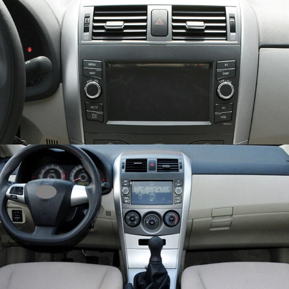 For Toyota Corolla 2009-2013 Upper Side Central Dashboard Strip Trim Left+Right 6B93BC-57
