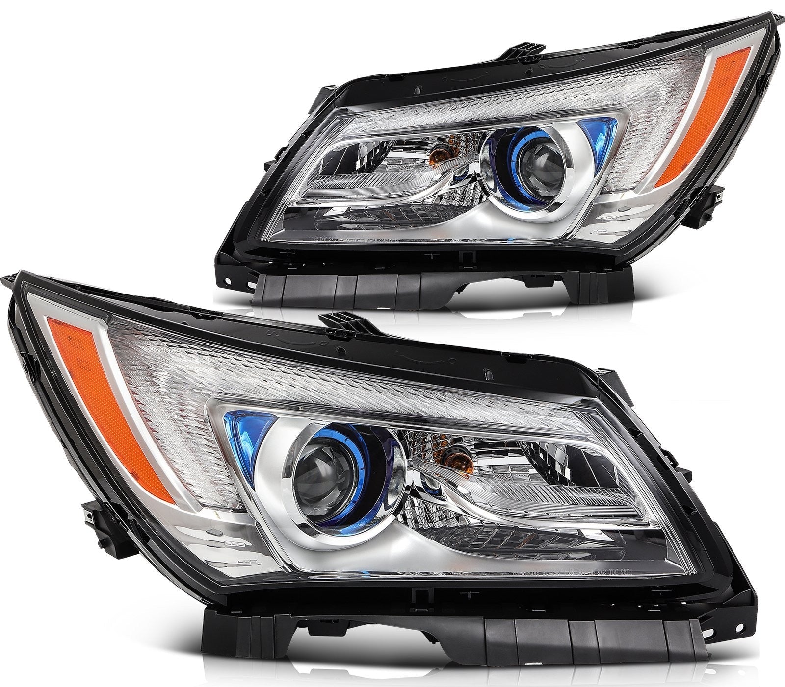ECCPP Headlights Assembly For Buick LaCrosse 2.4L 3.6L 2014-2016 Pair Chrome 6B93BC-57