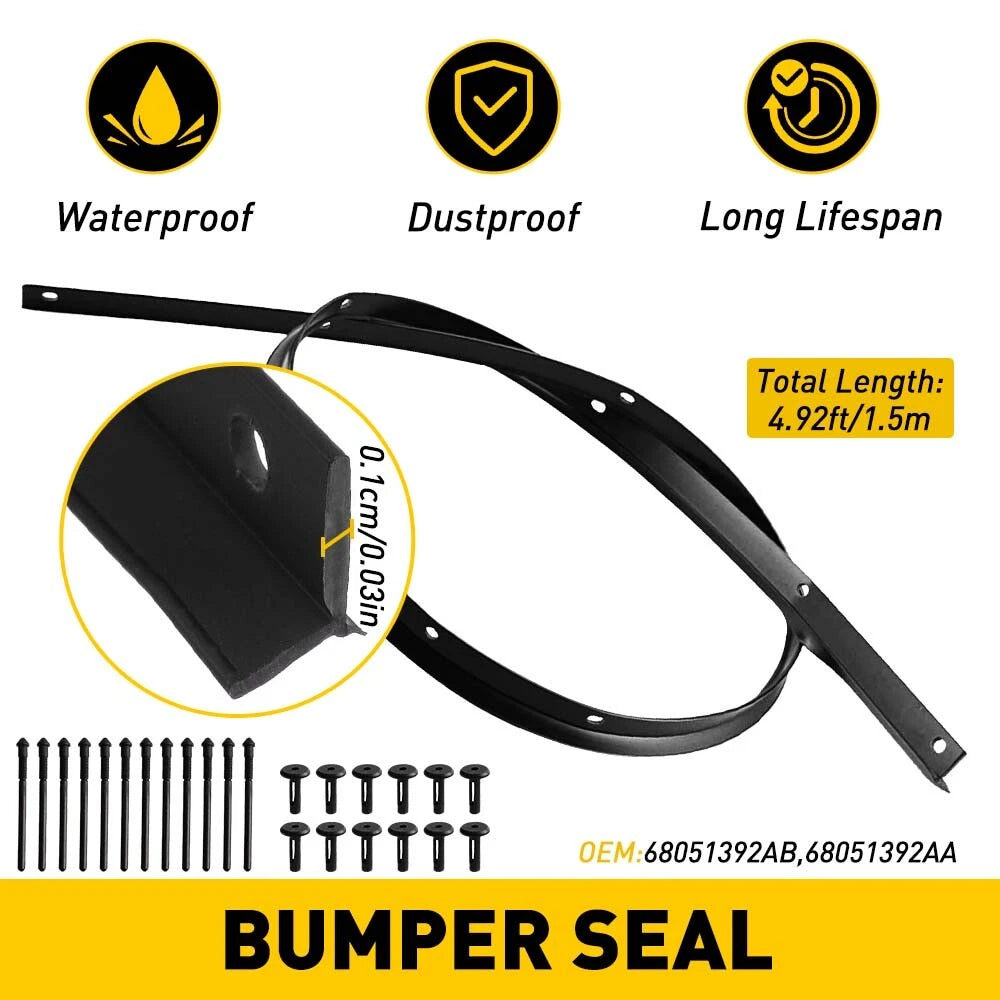Front Seal Hood Strip Weatherstrip 68051392AB Fit for Dodge Challenger 2008-2022 6B93BC-57