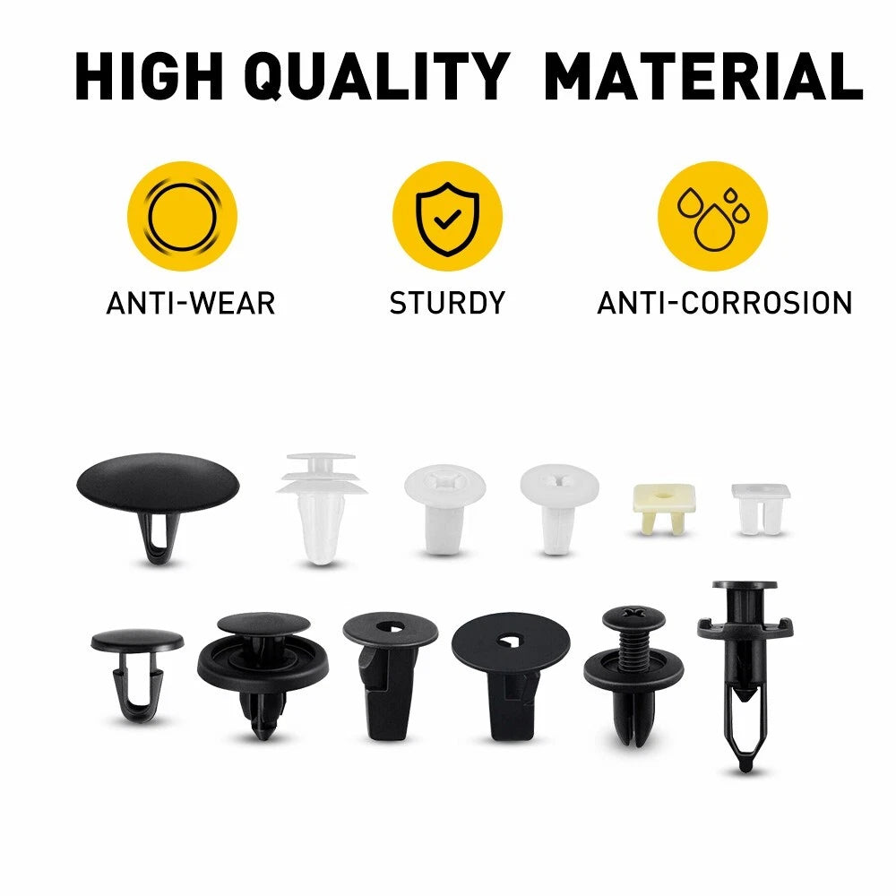 146PCS For Toyota Fender Hood Door Bumper Trim Clip Retainer Fastener Assortment 6B93BC-57