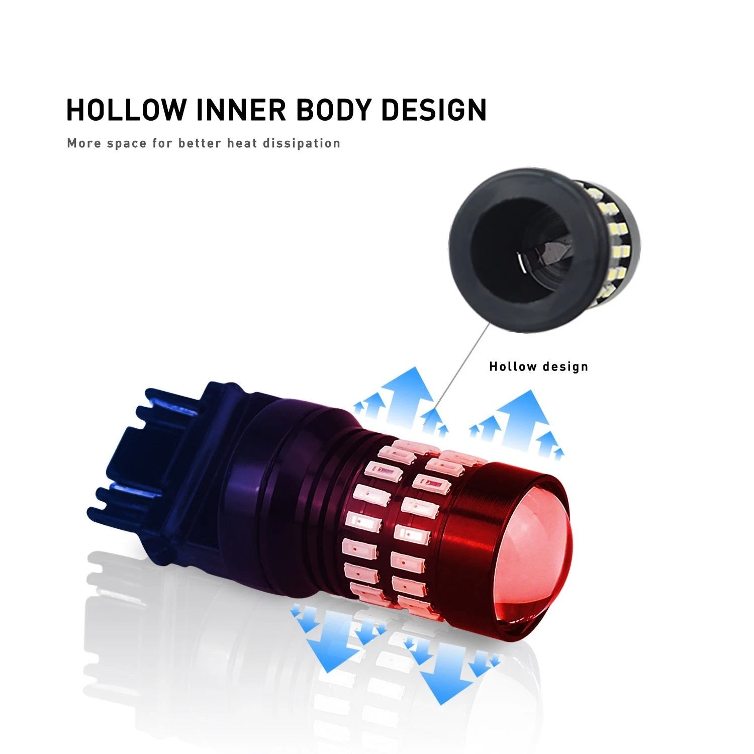 2 PC 3156 AUXITO 3157 4057 Break LED Tail Stop Light Singal Bulb RED Light EOA AUXITO