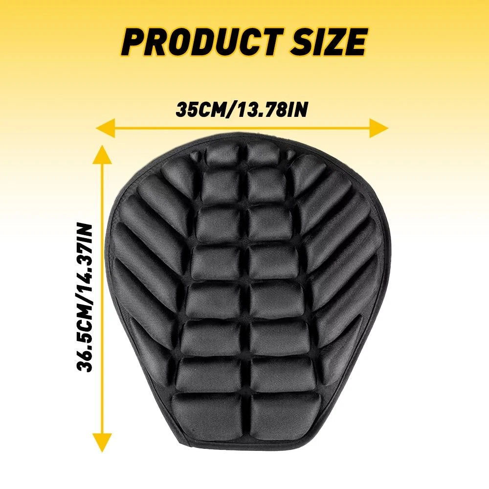 Motorcycle Gel Seat Cushion Comfort Shock Pad Cover 3D Breathable Pain Relief EA 6B93BC-57