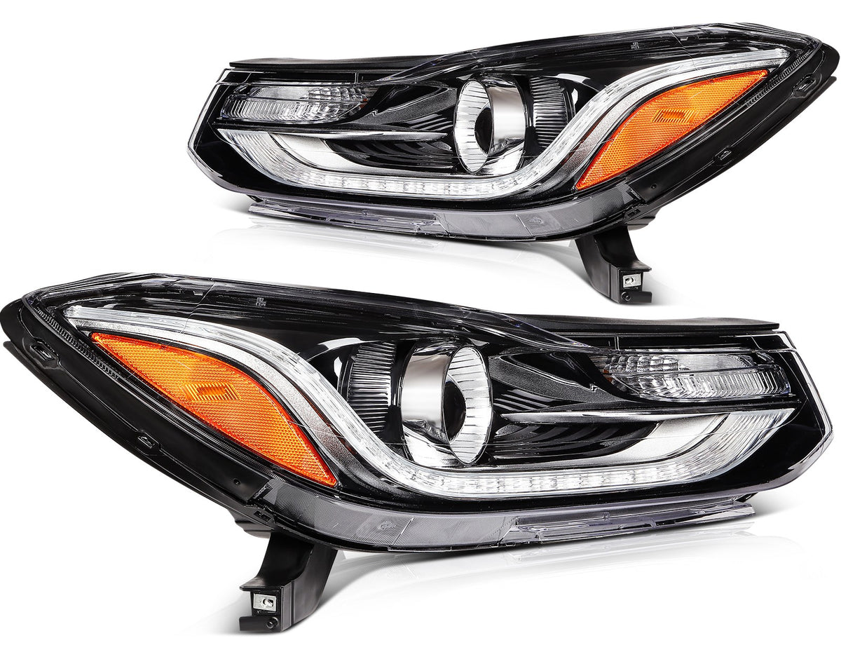 Left+Right Headlights Assembly For 2022-2017 Chevy Trax w/LED DRL Headlamp
