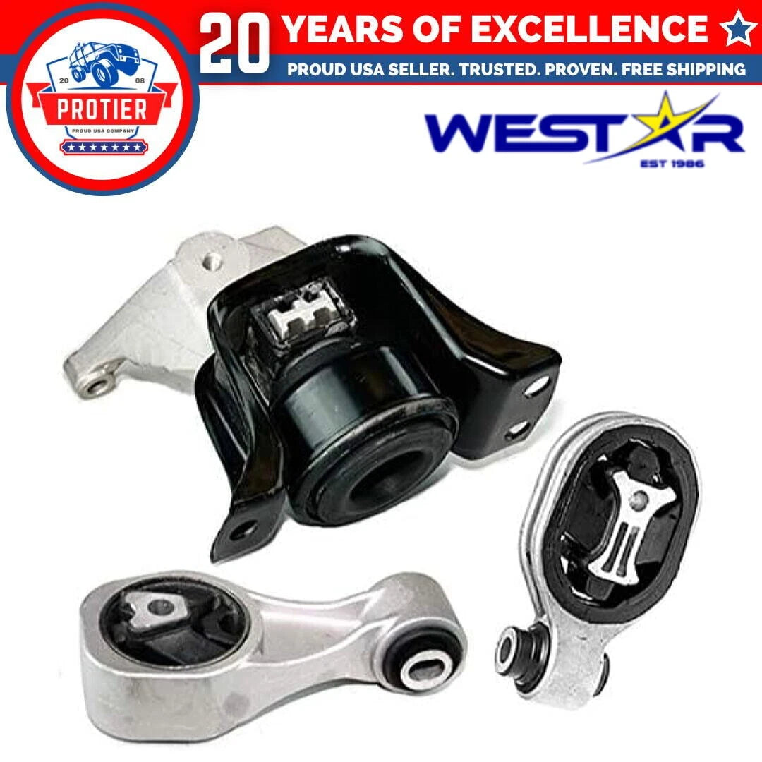 Fits 2011-2016 Nissan Juke 1.6L 2WD Front RT Motor & Torque Strut Mount 3pc : 6B93BC-57