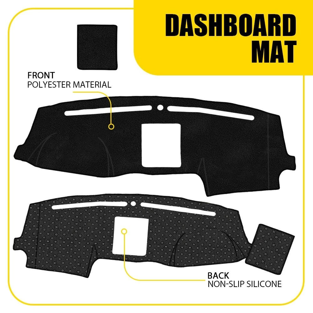 Dashboard Cover For 2015 -2017 2018 Ford F150 Dash Cover Mat Dashmat Black EOA 6B93BC-57
