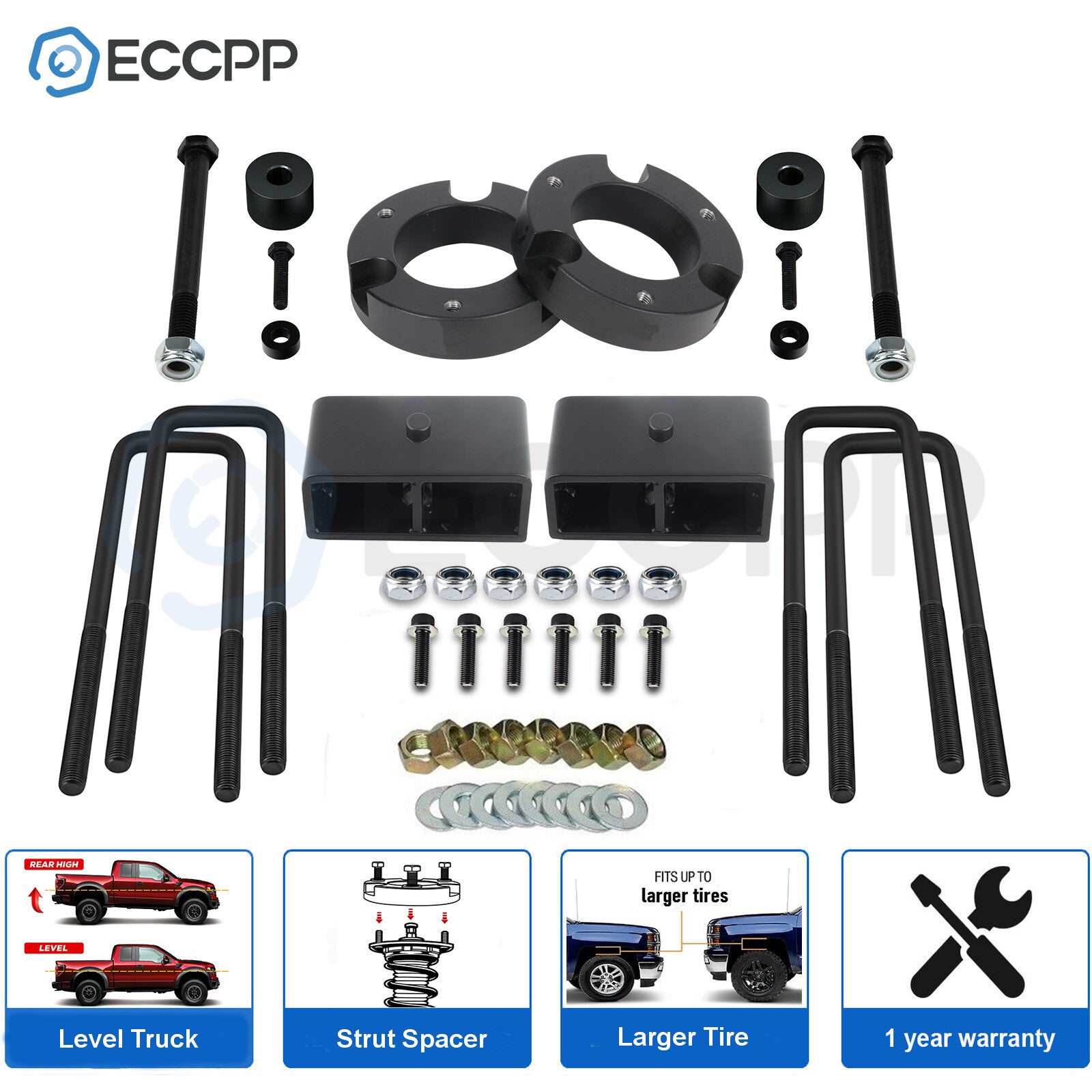 2" Front and Rear Leveling Lift Kit + Diff Drop For Toyota Tacoma 4WD 2005-2023 6B93BC-57