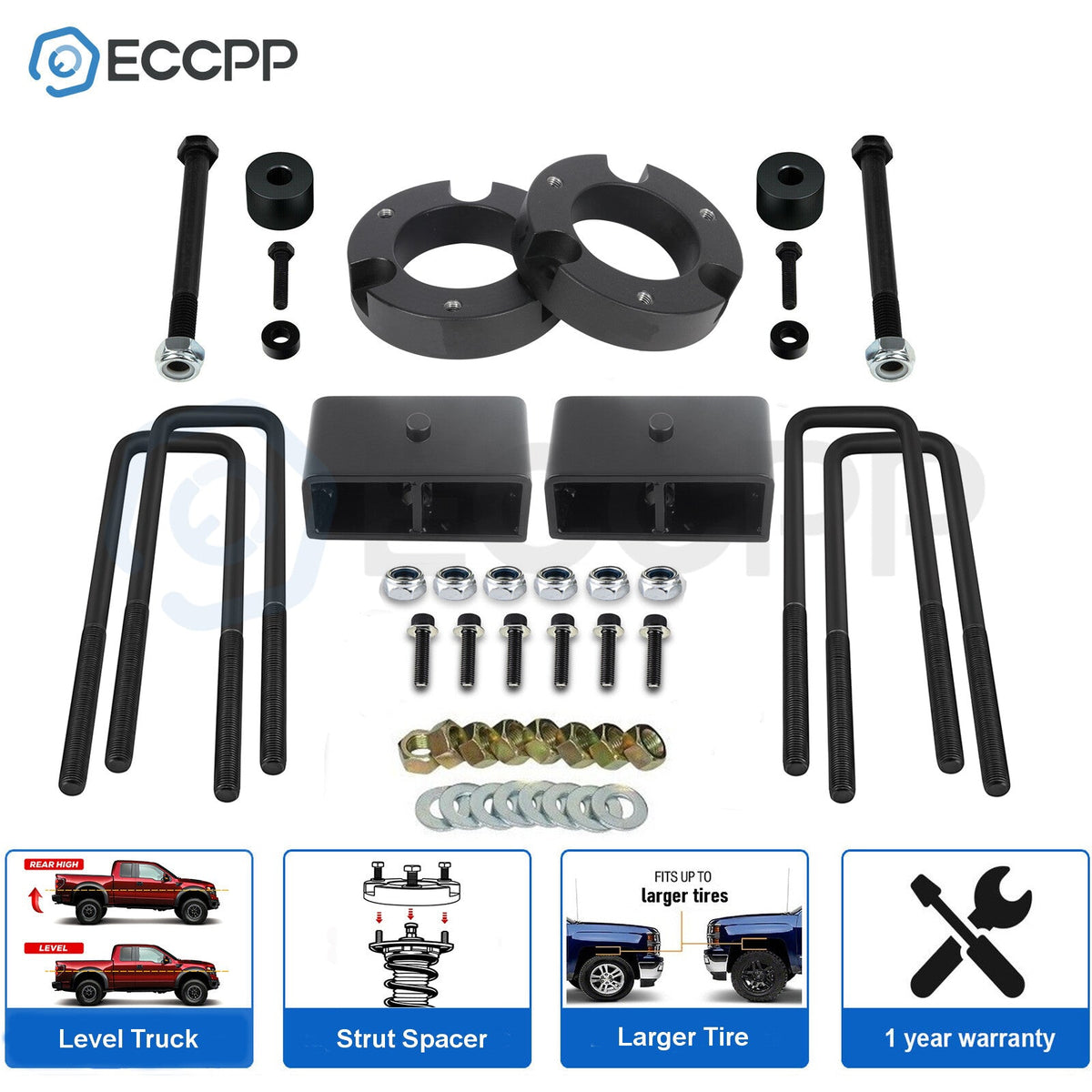 2" Front and Rear Leveling Lift Kit + Diff Drop For Toyota Tacoma 4WD 2005-2023 6B93BC-57
