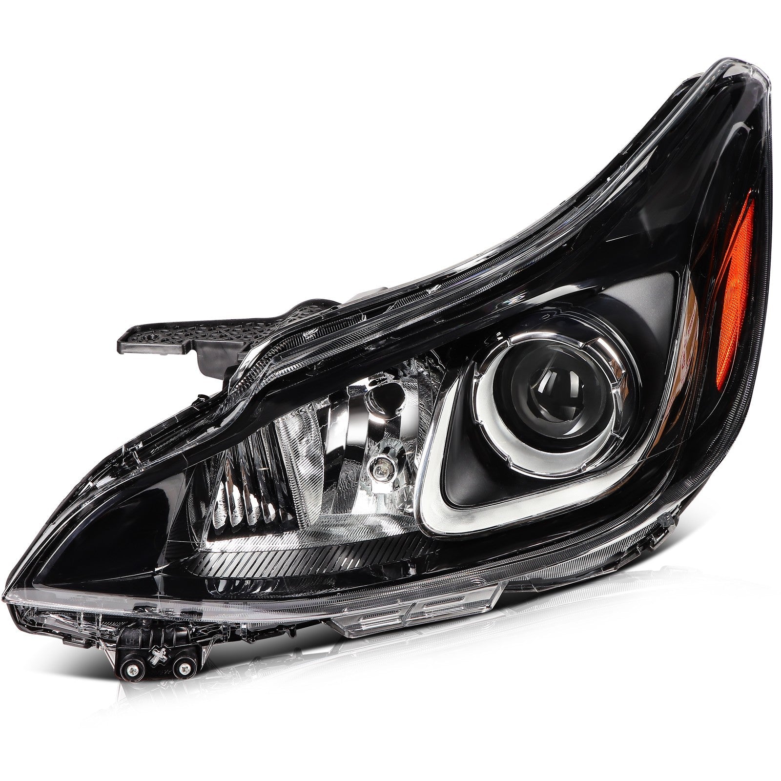 Left Side Headlight Assembly For 2019-2022 Chevrolet Spark 1.4L Black Amber 6B93BC-57