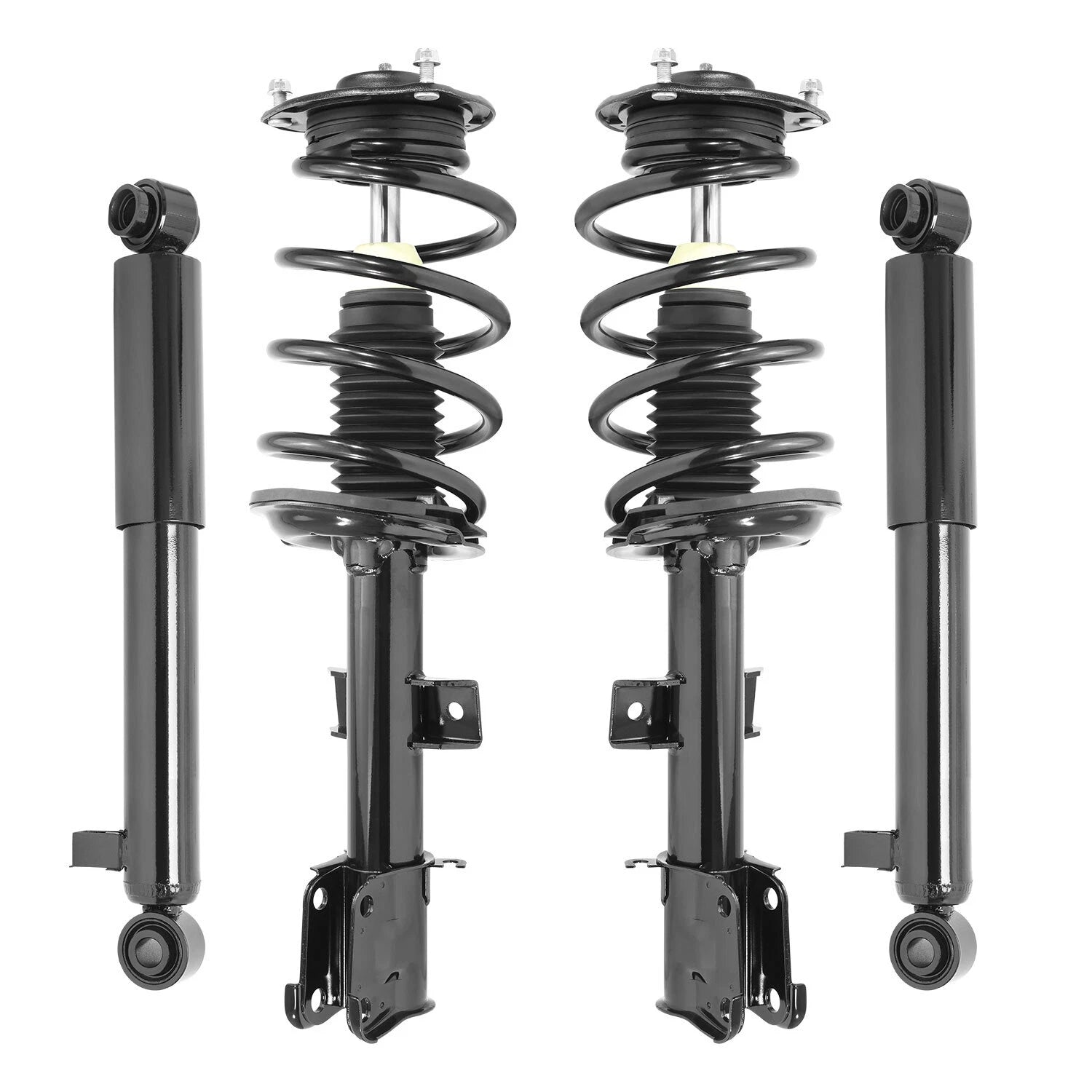 Front & Rear Kit Strut 2010-2012 Compatible with Hyundai Santa Fe 6B93BC-57