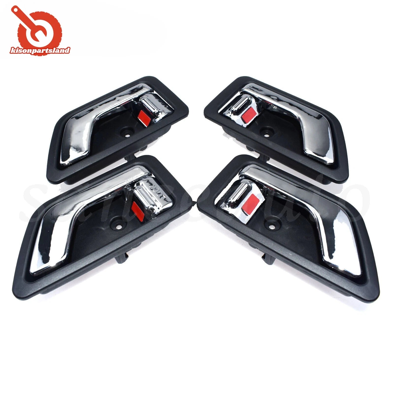 Set 4PCS Chrome Inside Door Handles Left Right for Hyundai Getz/Click/TB 2002-09 6B93BC-57