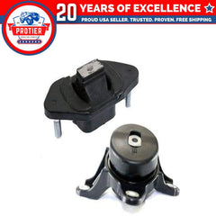 Fits 2008-2012 Honda Accord 2.4L Lower & Upper Trans Mount Set for MANUAL 2PCS 6B93BC-57