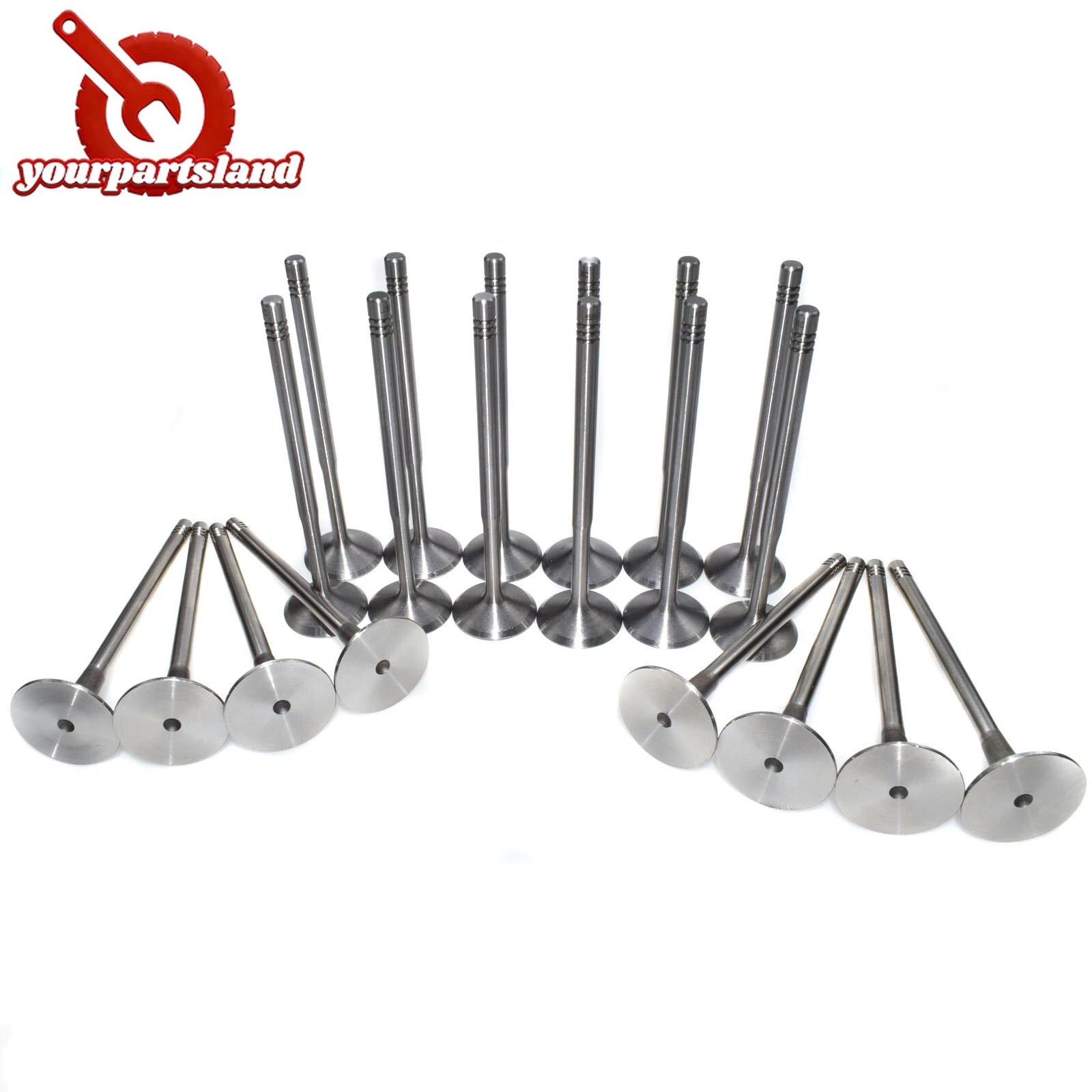 Set Intake Exhaust Valves 20pcs For VW Jetta AUDI A4 SEAT SKODA 1.8 Turbo DOHC 6B93BC-57