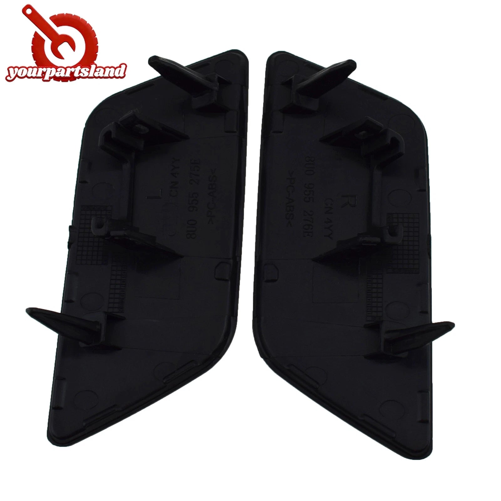 Front Bumper Headlight Washer Cover LH RH 2Pcs For Audi Q3 2016-2018 8U0955275E 6B93BC-57
