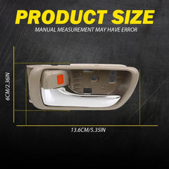 For Toyota Camry 2002-06 Chrome Beige Inner Inside Door Handle Front Rear Left A 6B93BC-57