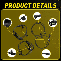 4X ABS Wheel Speed Sensors Front Rear Right Left Fits Kia Soul 2014 2015-2019 EA 6B93BC-57