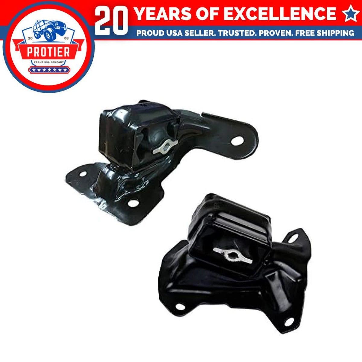 Fits 2008-2012 Dodge Nitro/Jeep Liberty 3.7L Front Left Right Motor Mount Set 6B93BC-57