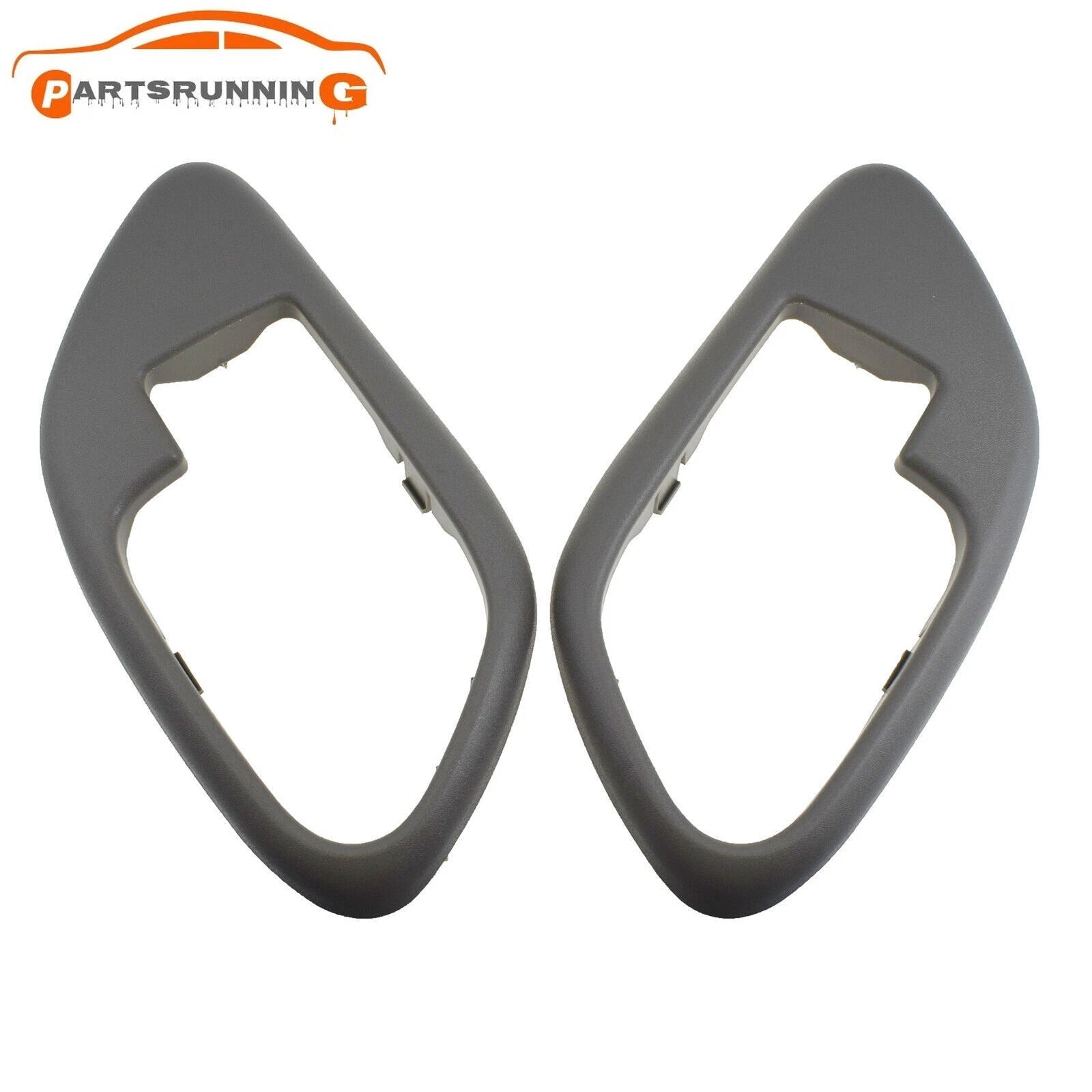 Set of 4 Interior Door Handles& Bezel Trim Gray For 1995-1999 Chevy C1500 K1500 6B93BC-57