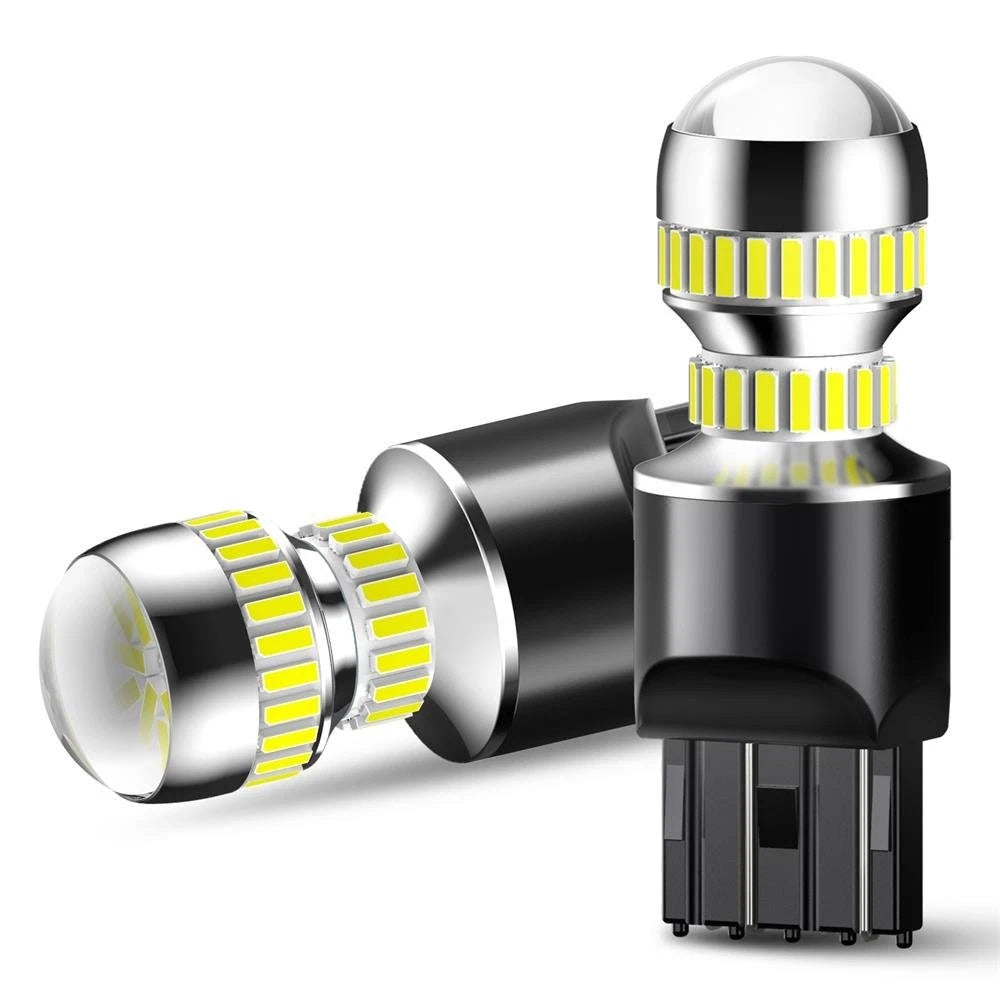 7443 7440 LED DRL Reverse Backup Brake Light Canbus Error Free 7444 Bulbs White 6B93BC-57