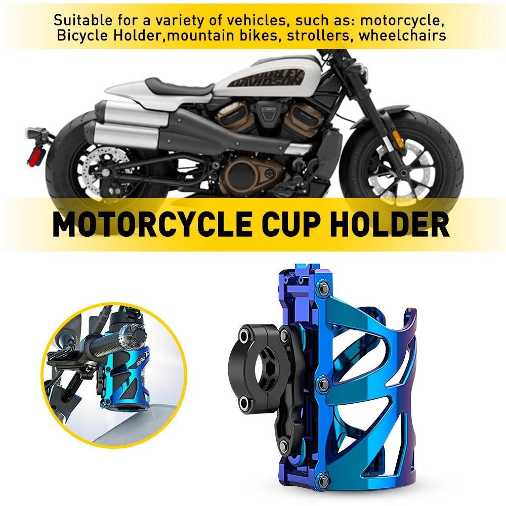 Drink Bottle Holder Cup Mount fits ATV Bicycle Motorcycle 18-32MM Handlebar 6B93BC-57