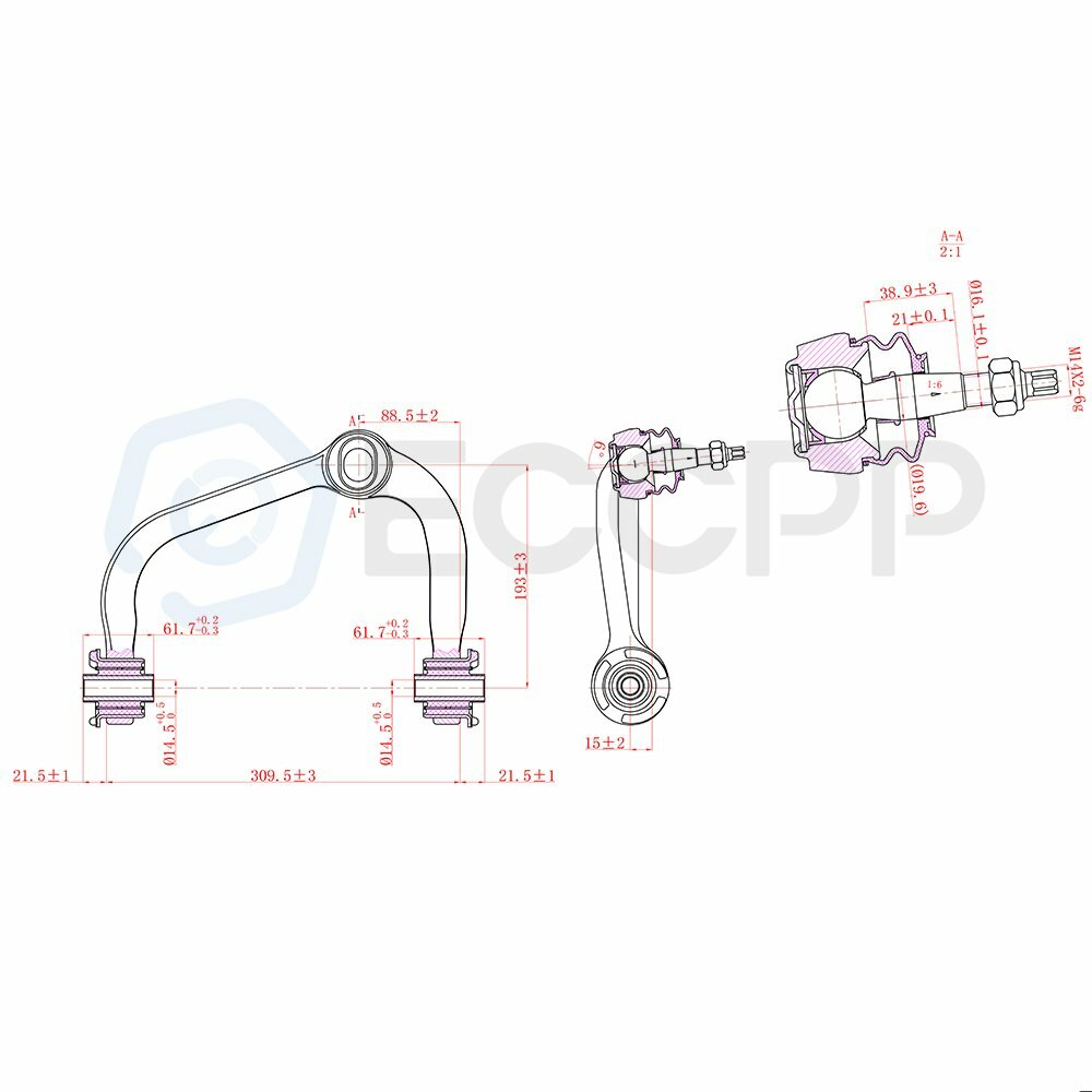 4pcs For 2004-2006 07 2008 Ford F-150 Front Upper Control Arms Lower Ball Joints 6B93BC-57